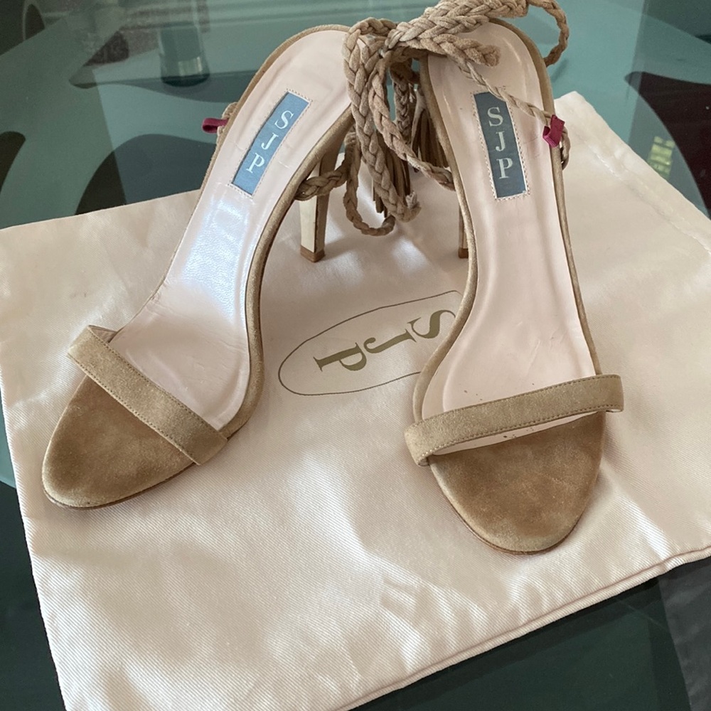 SJP by Sarah Jessica Parker. Trapeze lace up Sandal.